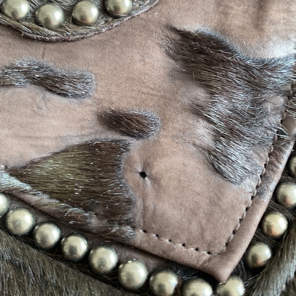 Jose Luis Calf Hair Leather German Silver Bag - Picture 5 of 15